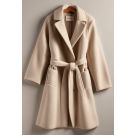 Ecru Undyed Wrap Coat