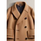 Camel Wool-cashmere Double-breasted Coat