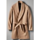 Camel Undyed Wrap Coat