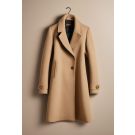 Sand Melton Cocoon Coat
