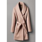 Bordeaux Wool-cashmere Wrap Coat
