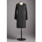 Charcoal Wool Column Dress