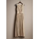 Ink Linen Pleated Dress