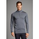 Slate Merino Half-zip Knit