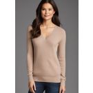 Ink Cashmere V-neck Knit