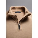 Sand Merino Half-zip Knit