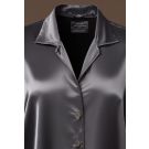 Charcoal Silk Tunic Shirt
