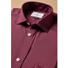 Bordeaux Oxford Camp-collar Shirt