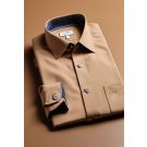 Camel Oxford Popover Shirt