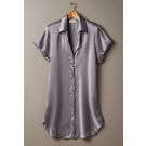 Slate Silk Tunic Shirt