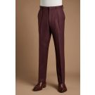 Bordeaux Wool Tapered Trouser