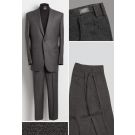 Charcoal Wool-mohair Straight Trouser