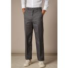 Charcoal Cotton Wide Trouser