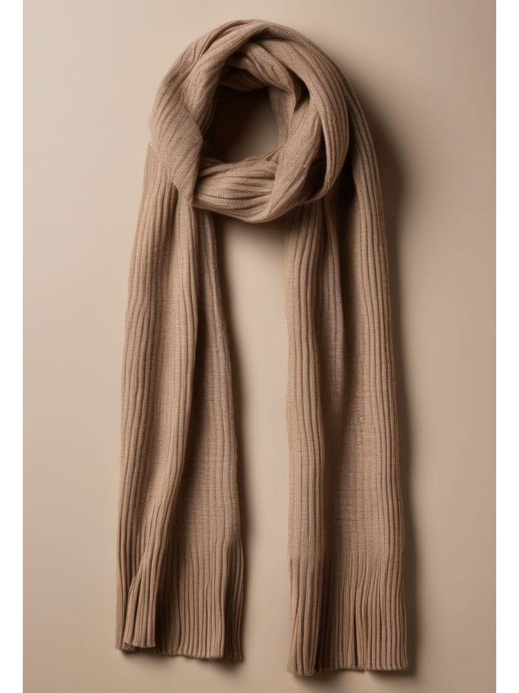 Wool Ribbed Scarf