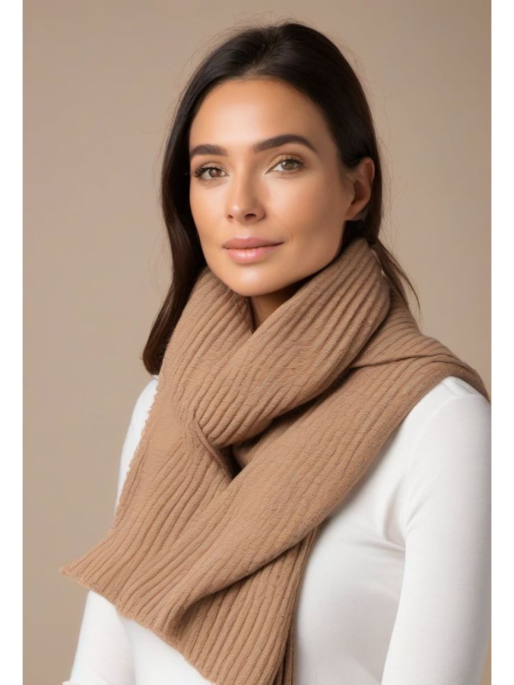 Wool Ribbed Scarf