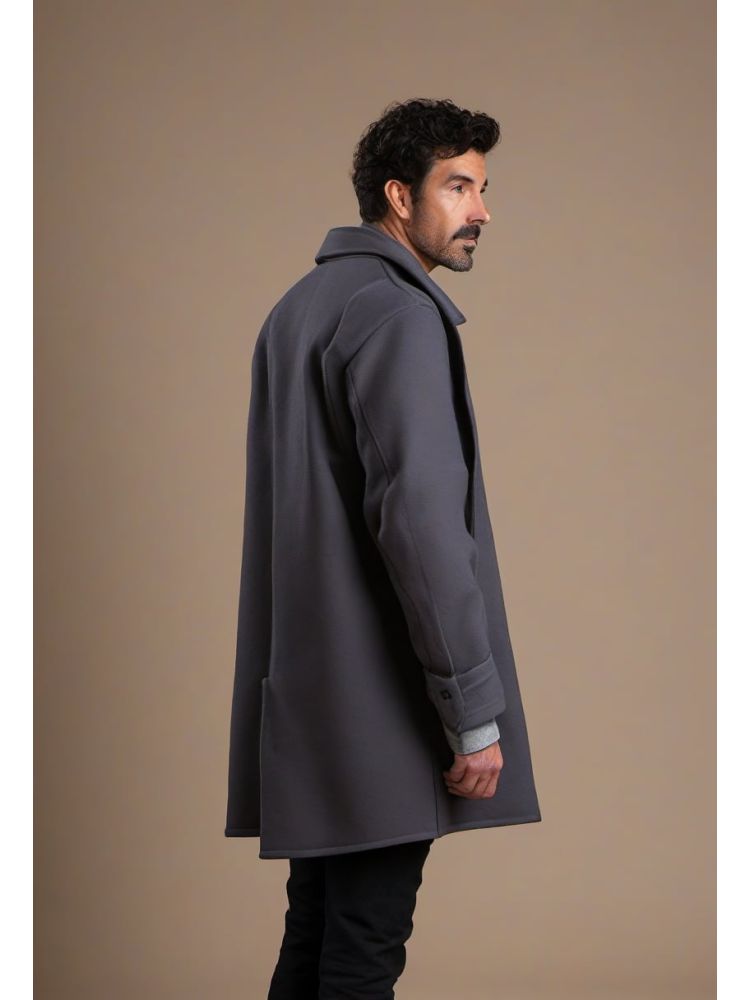 Ink Undyed Overshirt Coat