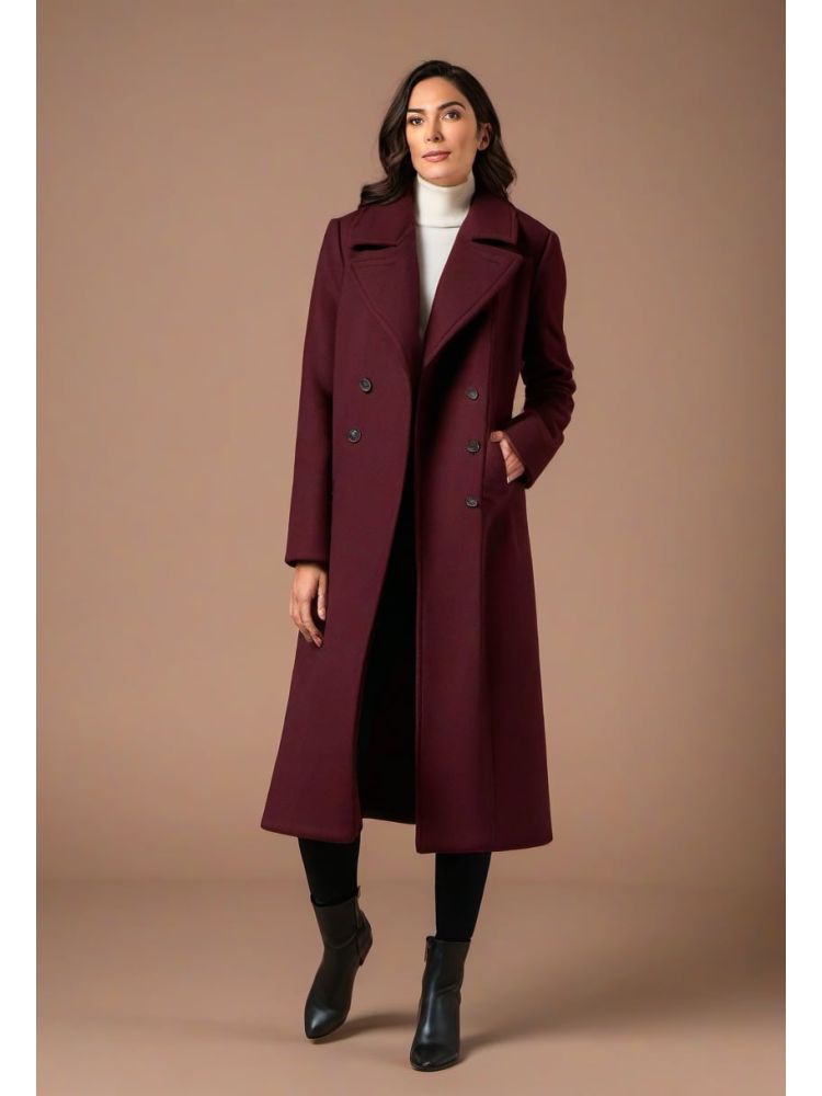 Undyed Double-breasted Coat