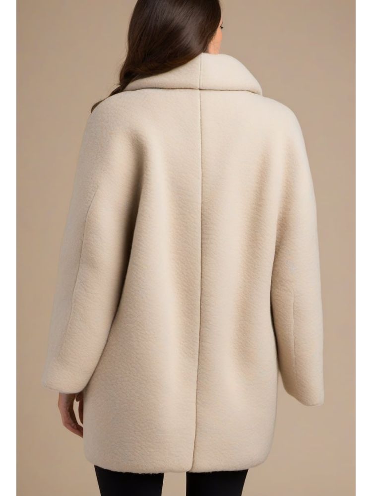 Boiled Cocoon Coat