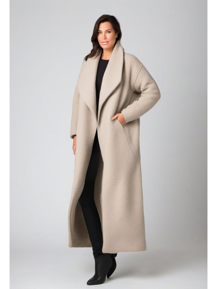 Boiled Cocoon Coat
