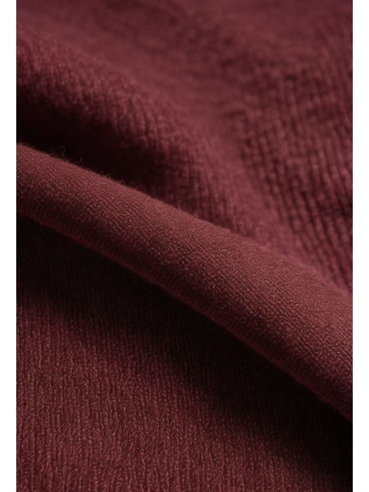Bordeaux Wool-cashmere Wrap Coat