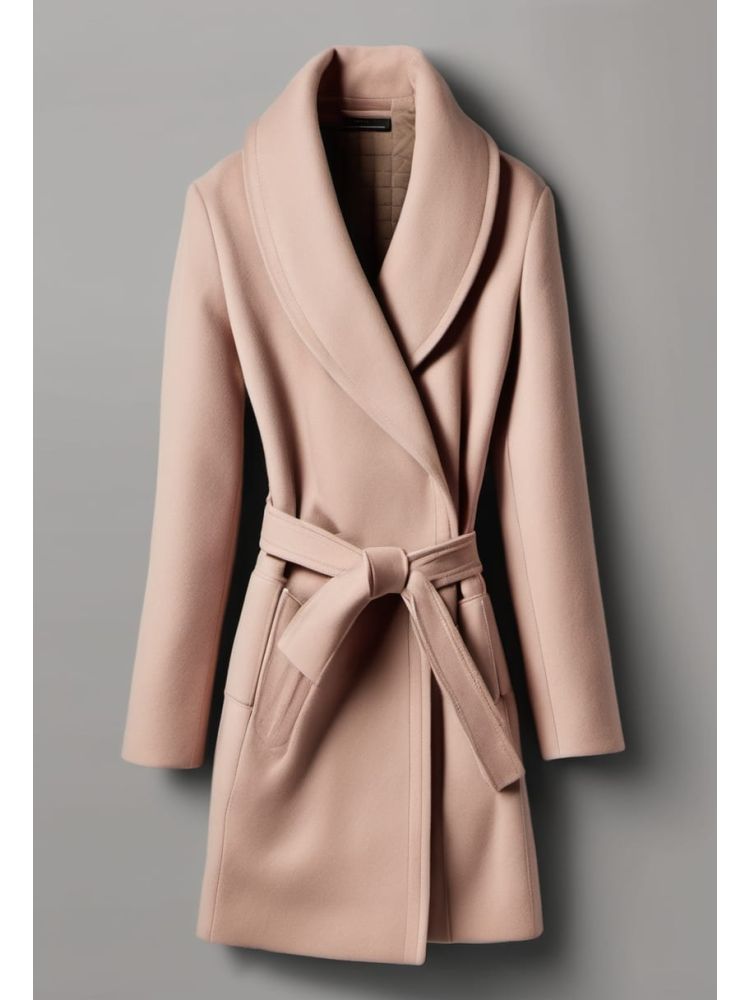 Bordeaux Wool-cashmere Wrap Coat