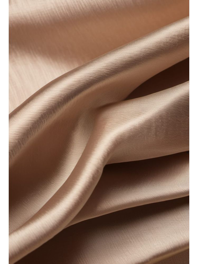 Ecru Silk Wrap Dress