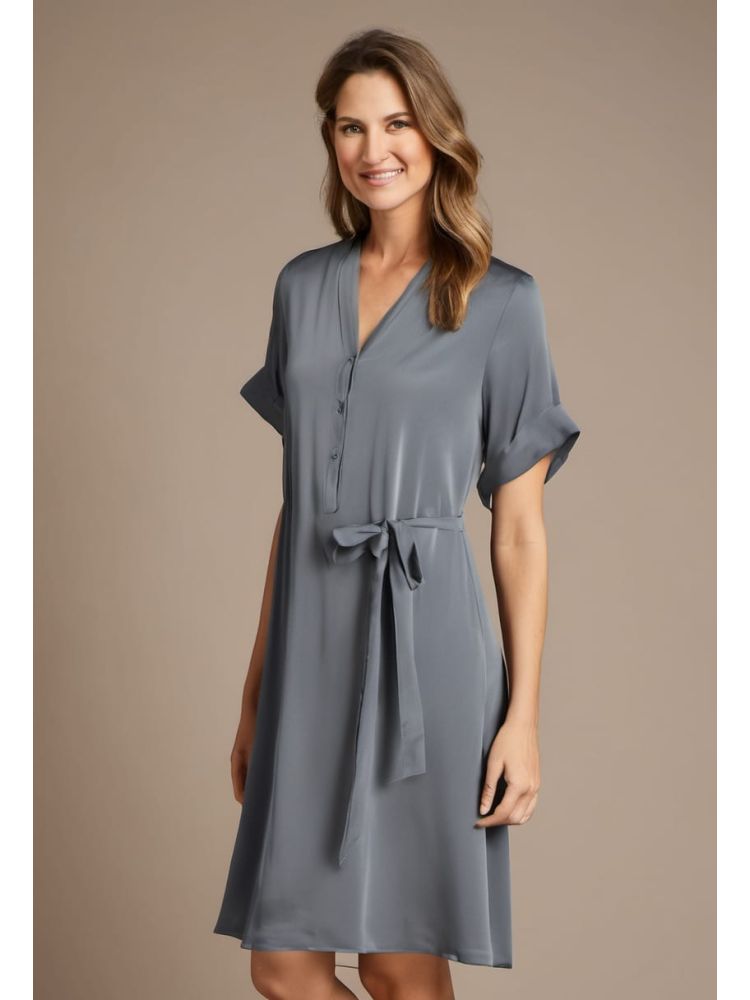 Slate Tencel Tea Dress
