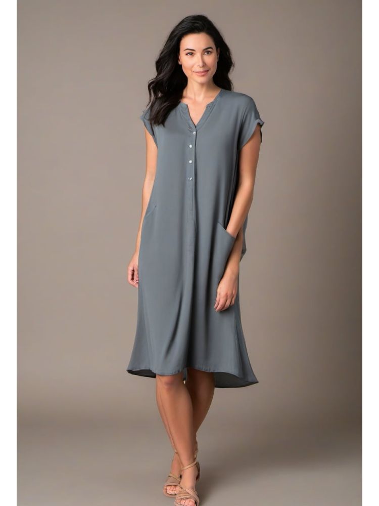 Slate Tencel Tea Dress