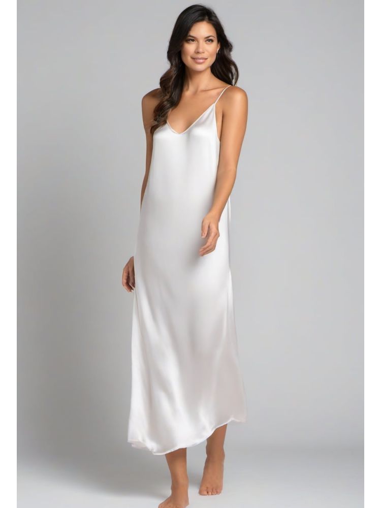 Ink Silk Slip Dress