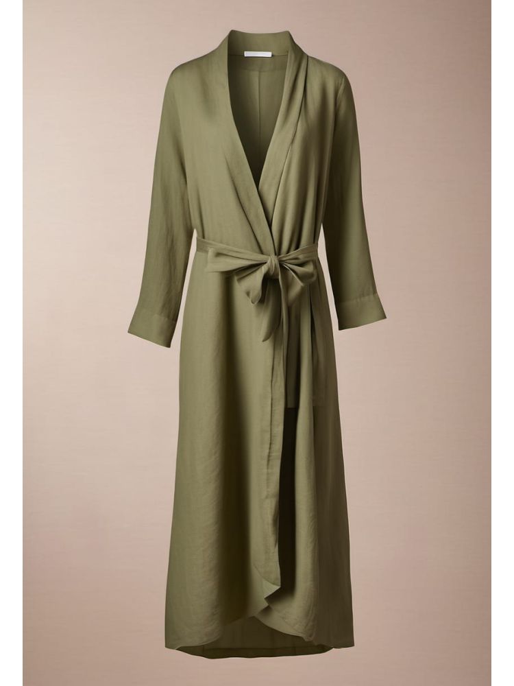 Linen Wrap Dress