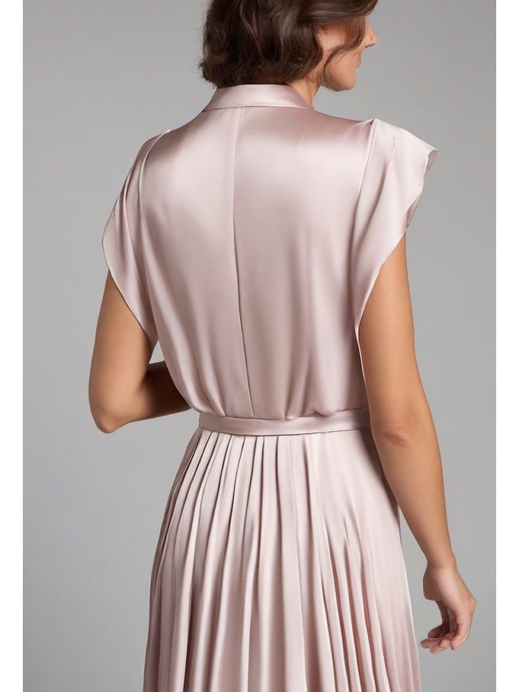 Silk Pleated Dress