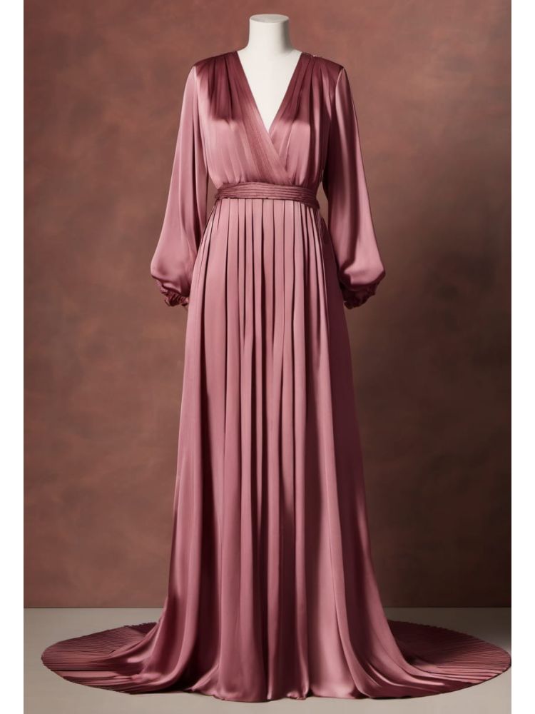 Silk Pleated Dress