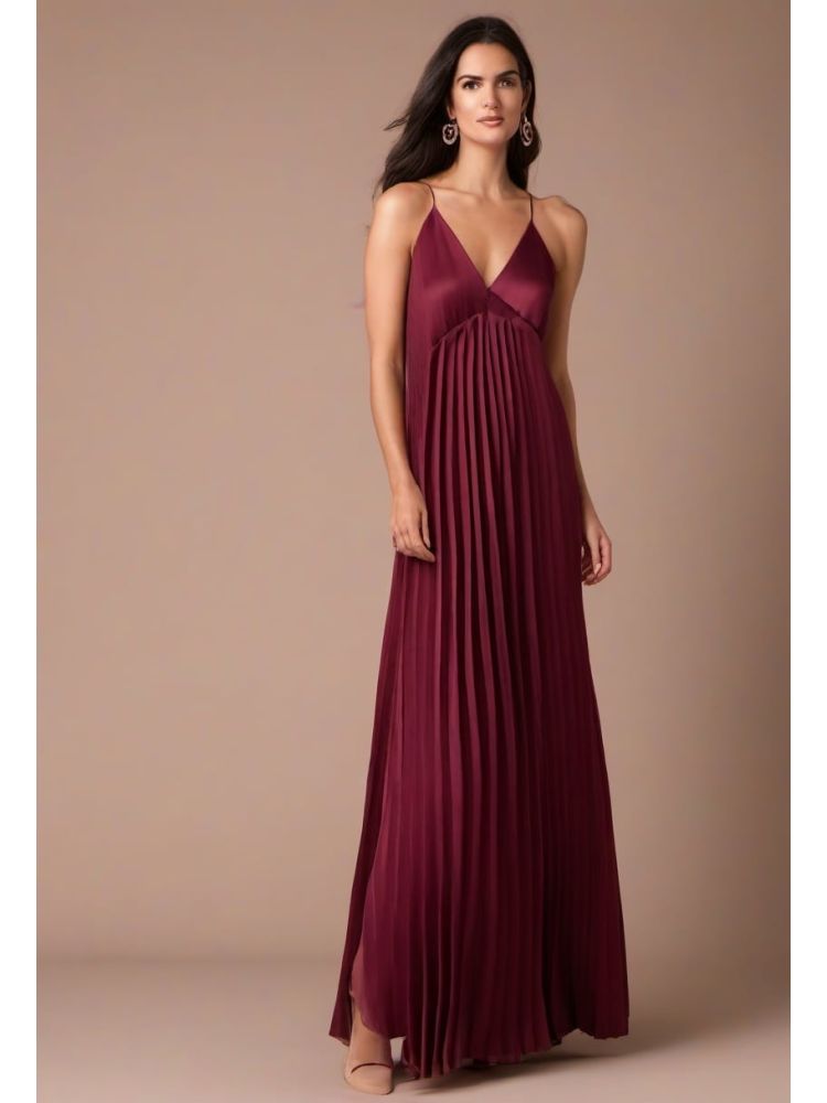Silk Pleated Dress