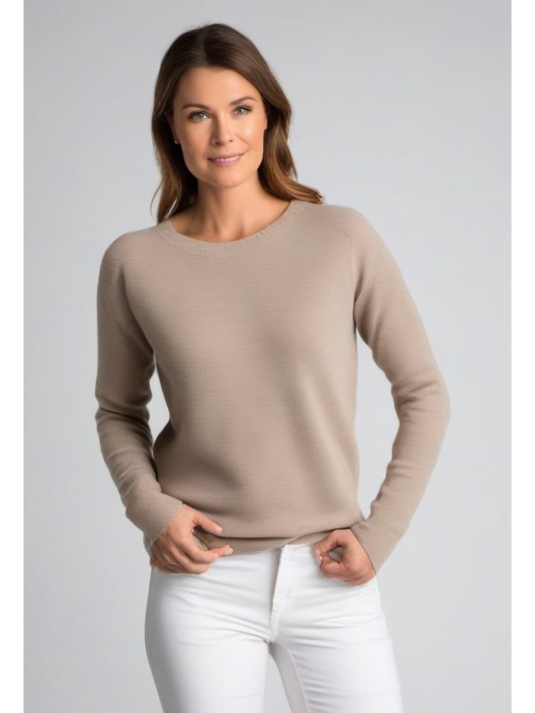 Stone Merino Crew Knit