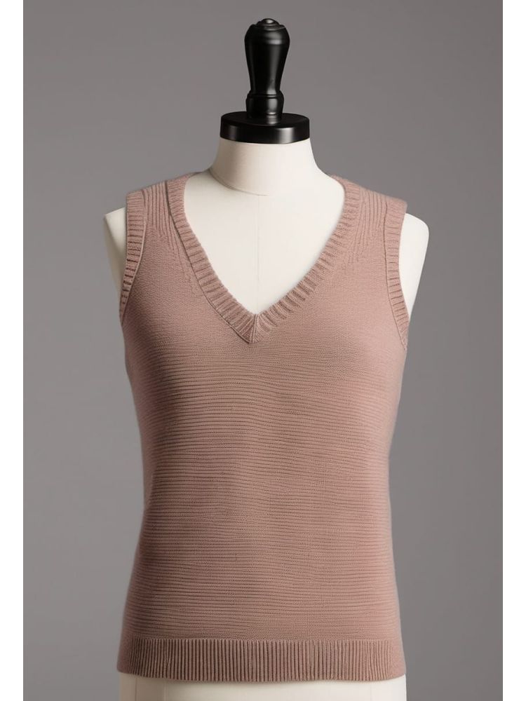Ink Lambswool Sleeveless Knit