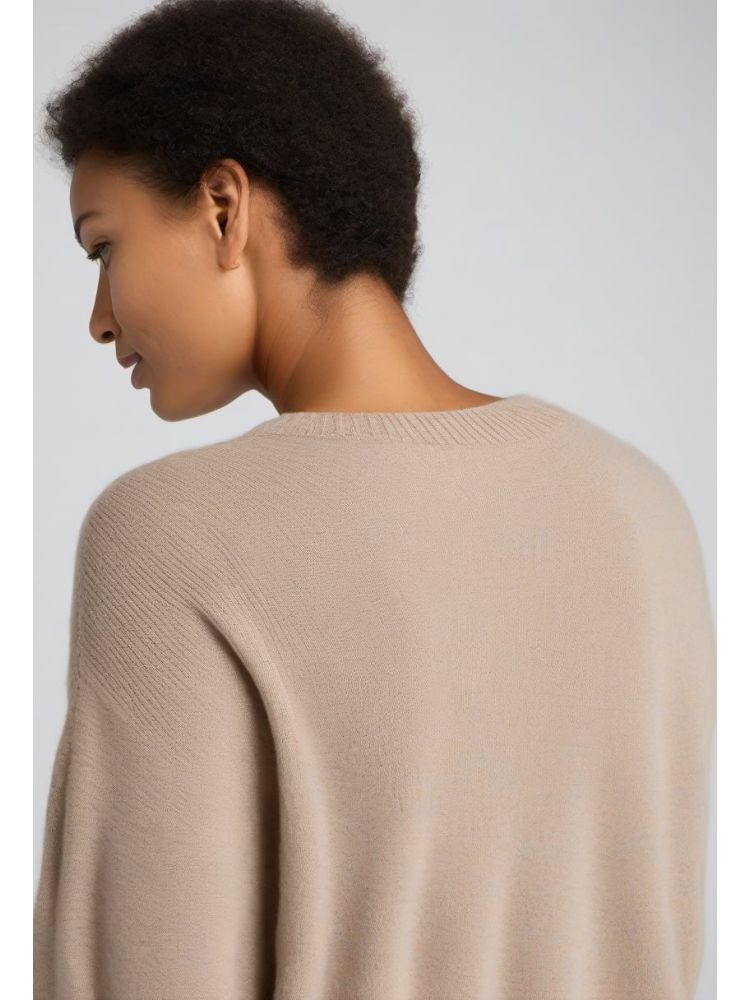 Sand Alpaca-blend Crew Knit