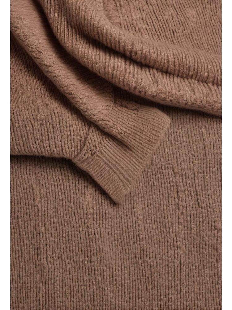 Sand Alpaca-blend Crew Knit