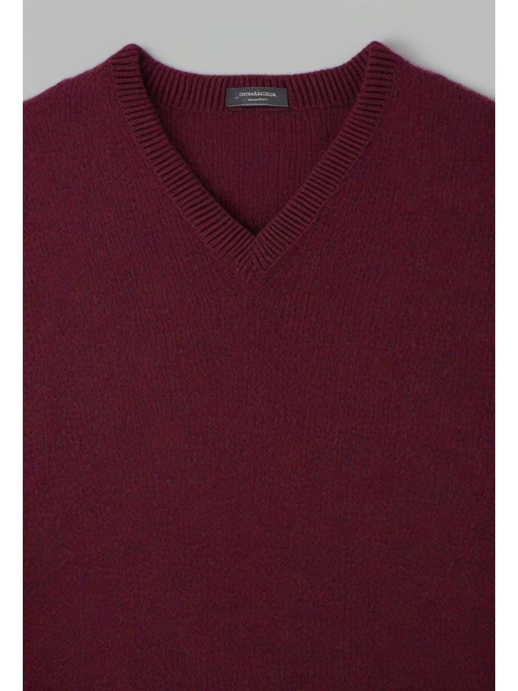 Lambswool V-neck Knit