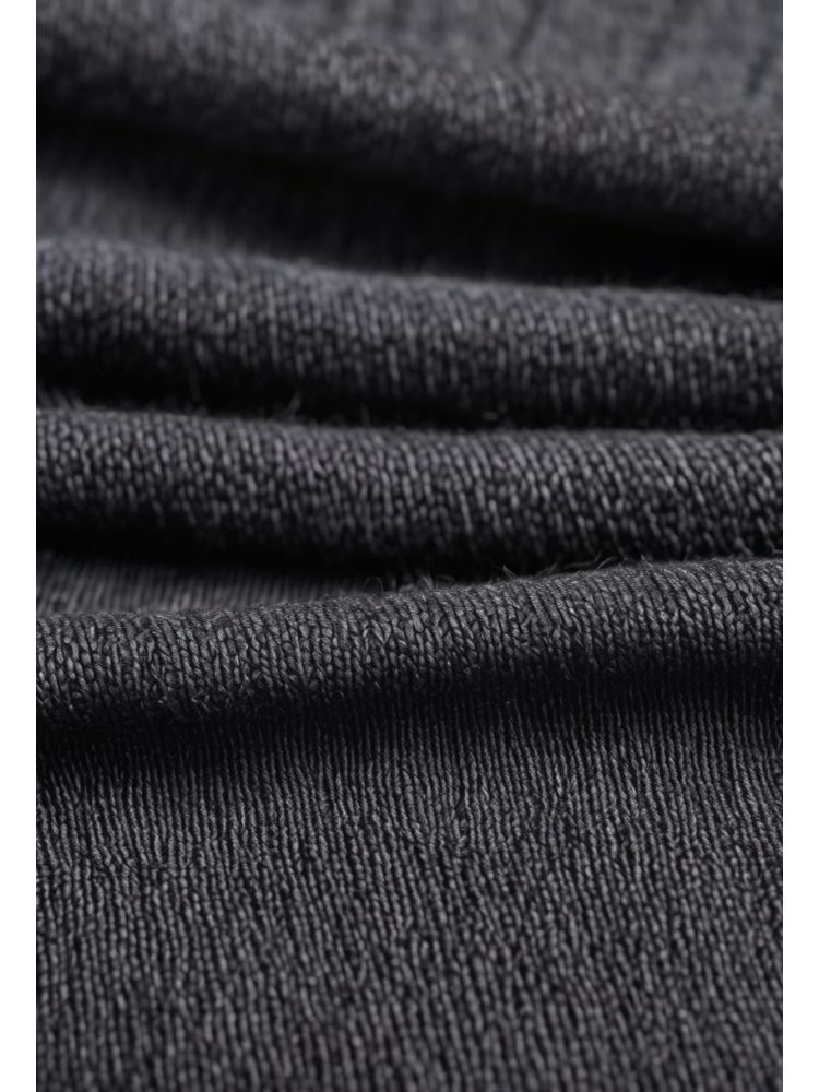 Charcoal Merino Crew Knit