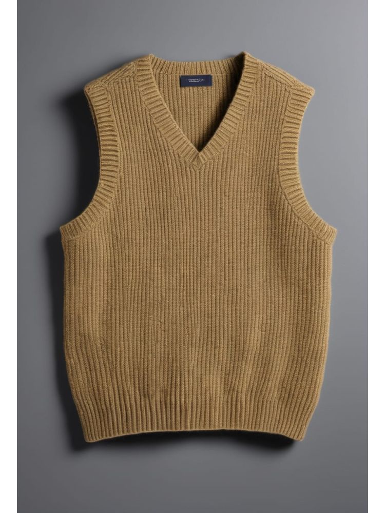 Moss Lambswool Sleeveless Knit