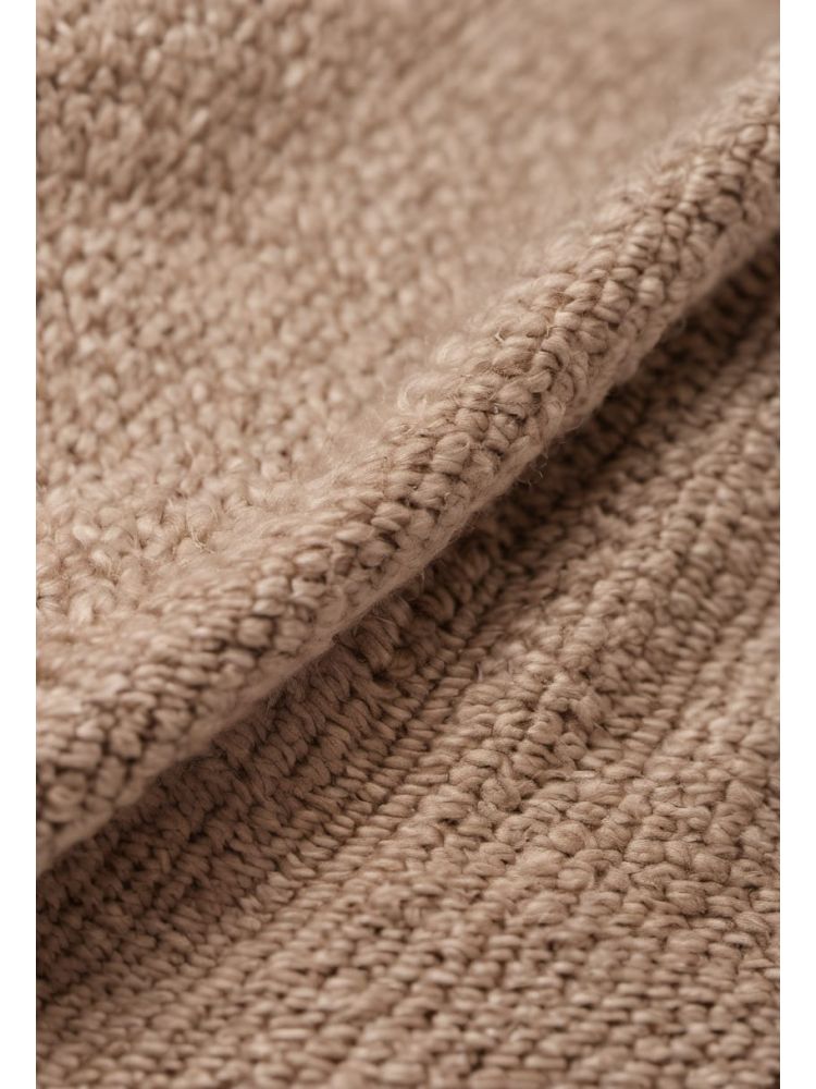 Oatmeal Alpaca-blend Crew Knit