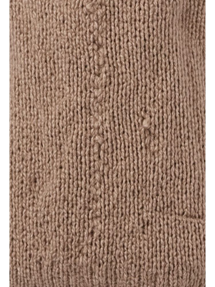 Oatmeal Alpaca-blend Crew Knit