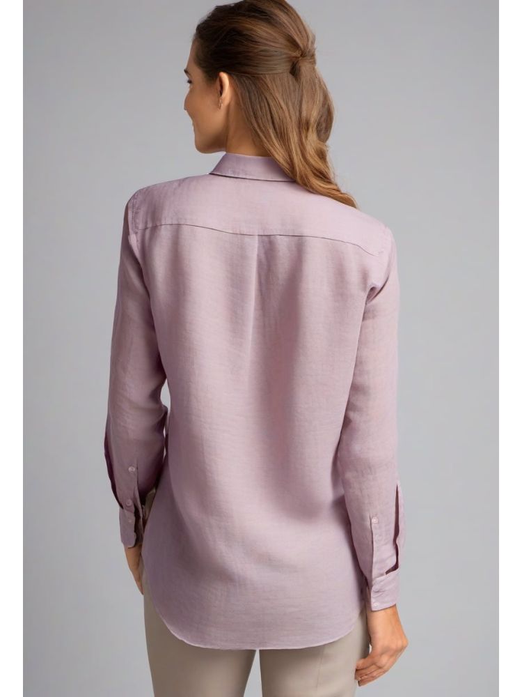 Bordeaux Linen Classic Shirt