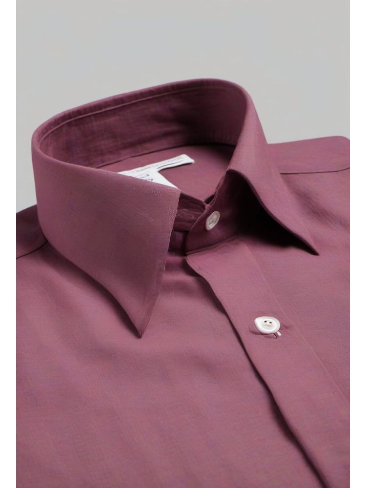 Bordeaux Linen Classic Shirt