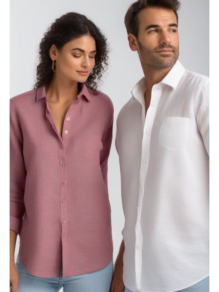 Bordeaux Linen Classic Shirt