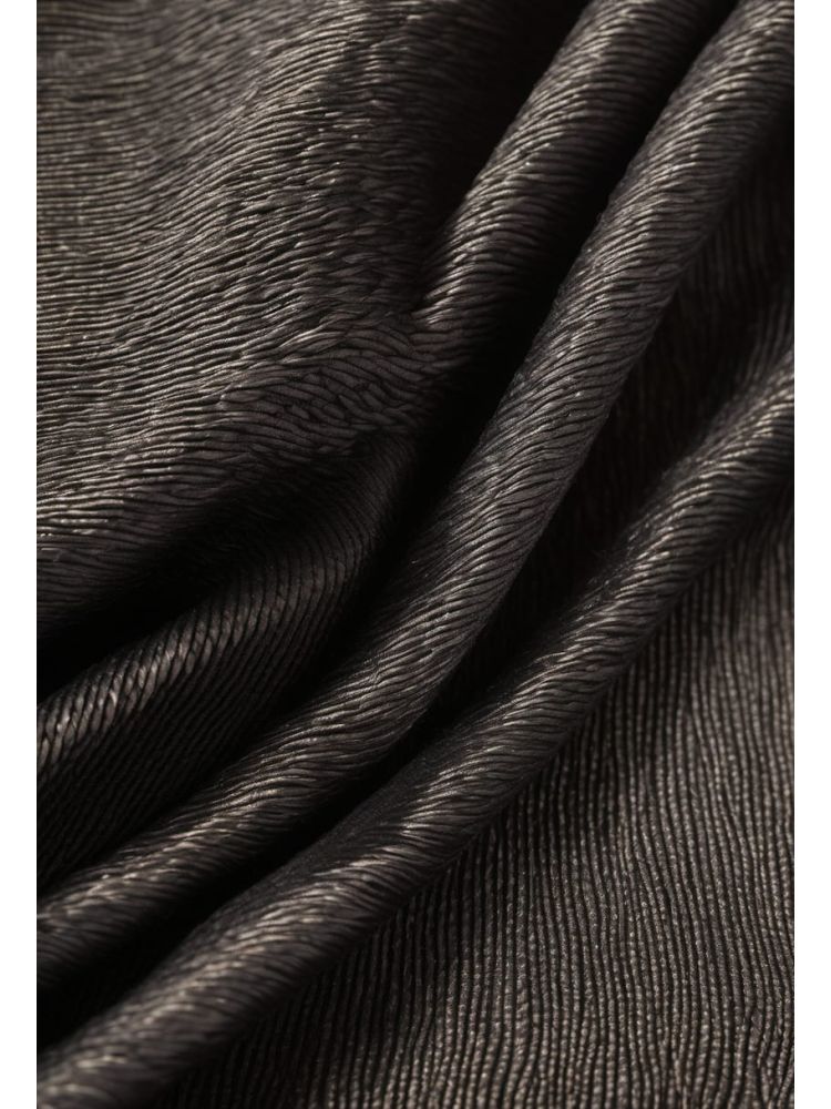 Charcoal Silk Tunic Shirt