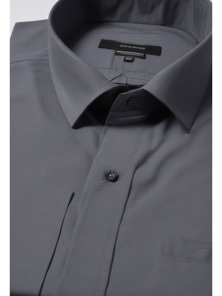 Brushed Band-collar Shirt