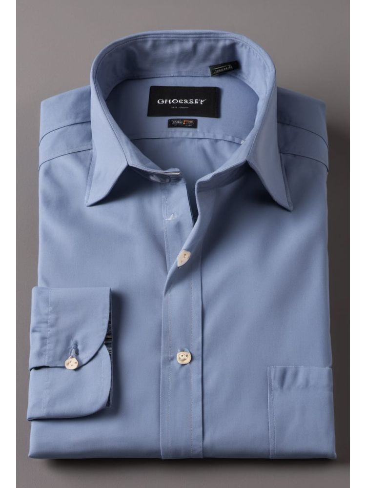 Brushed Band-collar Shirt