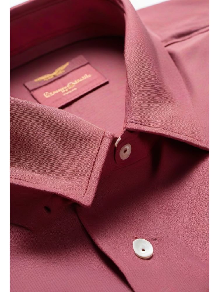 Bordeaux Oxford Camp-collar Shirt