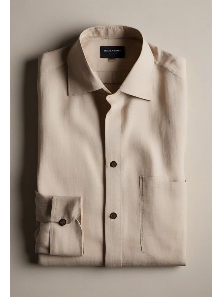 Ink Linen Camp-collar Shirt